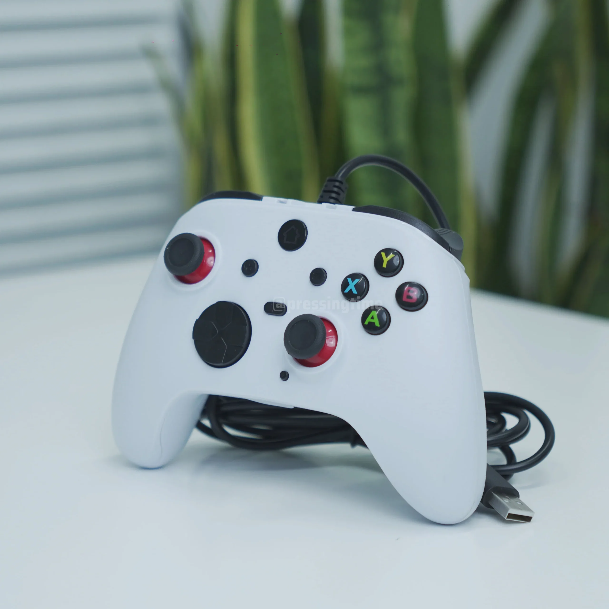 Tay cầm chơi game A102L HE _ Cần Joystick Hall Effect chống trôi, 2 nút Macro gán skill, có đây kết nối dài 2,2m - Pressing Time - Ảnh 2