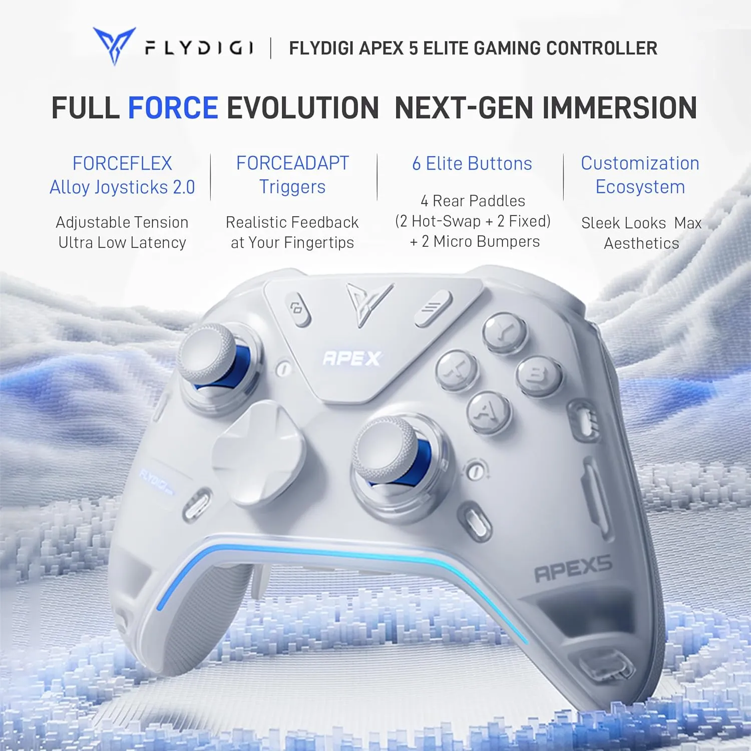 Flydigi Apex 5 | Tay cầm Bluetooth Wireless chơi game trên IOS, Android và PC, TV - Ảnh 4