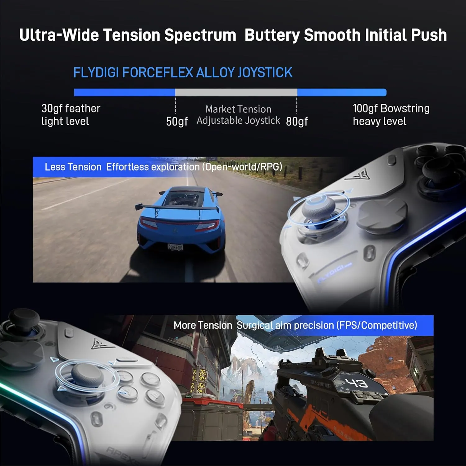 Flydigi Apex 5 | Tay cầm Bluetooth Wireless chơi game trên IOS, Android và PC, TV - Ảnh 5